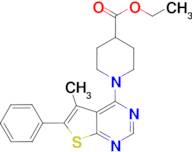 ethyl 1-(5-methyl-6-phenylthieno[2,3-d]pyrimidin-4-yl)piperidine-4-carboxylate