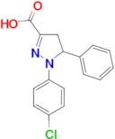 1-(4-chlorophenyl)-5-phenyl-4,5-dihydro-1h-pyrazole-3-carboxylic acid