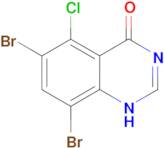 6,8-dibromo-5-chloroquinazolin-4-ol