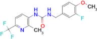 N-(3-fluoro-4-methoxybenzyl)-N'-[2-methyl-6-(trifluoromethyl)pyridin-3-yl]urea