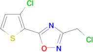 3-(chloromethyl)-5-(3-chlorothiophen-2-yl)-1,2,4-oxadiazole