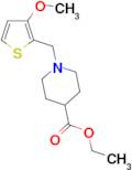 ethyl 1-[(3-methoxythien-2-yl)methyl]piperidine-4-carboxylate