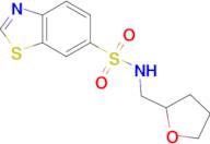 N-(tetrahydrofuran-2-ylmethyl)-1,3-benzothiazole-6-sulfonamide