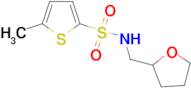 5-methyl-N-(tetrahydrofuran-2-ylmethyl)thiophene-2-sulfonamide