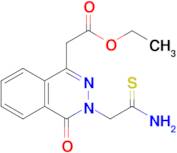 ethyl 2-[3-(2-amino-2-thioxoethyl)-4-oxo-3,4-dihydrophthalazin-1-yl]acetate