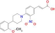 3-{4-[4-(2-methoxyphenyl)piperidino]-3-nitrophenyl}acrylic acid