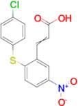 3-{2-[(4-chlorophenyl)thio]-5-nitrophenyl}acrylic acid