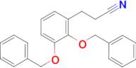 3-[2,3-di(benzyloxy)phenyl]propanenitrile