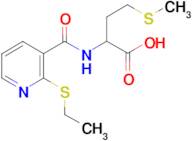 2-({[2-(ethylthio)-3-pyridyl]carbonyl}amino)-4-(methylthio)butanoic acid