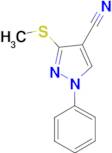 3-(methylthio)-1-phenyl-1H-pyrazole-4-carbonitrile