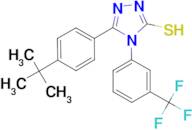 5-[4-(tert-butyl)phenyl]-4-[3-(trifluoromethyl)phenyl]-4H-1,2,4-triazole-3-thiol