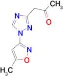 1-[1-(5-methylisoxazol-3-yl)-1H-1,2,4-triazol-3-yl]acetone