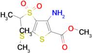 methyl 3-amino-4-(isopropylsulfonyl)-5-(methylthio)thiophene-2-carboxylate