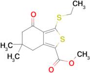 methyl 3-(ethylthio)-6,6-dimethyl-4-oxo-4,5,6,7-tetrahydrobenzo[c]thiophene-1-carboxylate