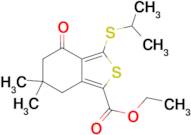 ethyl 3-(isopropylthio)-6,6-dimethyl-4-oxo-4,5,6,7-tetrahydrobenzo[c]thiophene-1-carboxylate