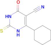 4-cyclohexyl-2-mercapto-6-oxo-1,6-dihydropyrimidine-5-carbonitrile