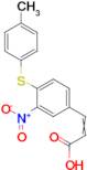 3-{4-[(4-methylphenyl)thio]-3-nitrophenyl}acrylic acid