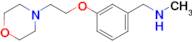 N-methyl-N-[3-(2-morpholin-4-ylethoxy)benzyl]amine