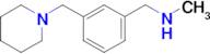 N-methyl-N-[3-(piperidin-1-ylmethyl)benzyl]amine