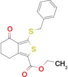 ethyl 3-(benzylthio)-4-oxo-4,5,6,7-tetrahydro-2-benzothiophene-1-carboxylate