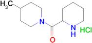 4-methyl-1-(piperidin-2-ylcarbonyl)piperidine hydrochloride