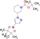 tert-butyl 3-[4-(tetramethyl-1,3,2-dioxaborolan-2-yl)-1H-pyrazol-1-yl]piperidine-1-carboxylate