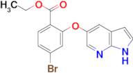 ethyl 4-bromo-2-{1H-pyrrolo[2,3-b]pyridin-5-yloxy}benzoate