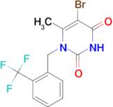 5-bromo-6-methyl-1-{[2-(trifluoromethyl)phenyl]methyl}-1,2,3,4-tetrahydropyrimidine-2,4-dione