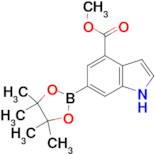 methyl 6-(4,4,5,5-tetramethyl-1,3,2-dioxaborolan-2-yl)-1H-indole-4-carboxylate