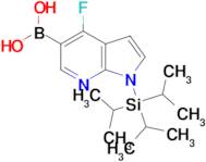 {4-fluoro-1-[tris(propan-2-yl)silyl]-1H-pyrrolo[2,3-b]pyridin-5-yl}boronic acid