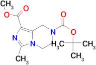 7-tert-butyl 1-methyl 3-methyl-5H,6H,7H,8H-imidazo[1,5-a]pyrazine-1,7-dicarboxylate