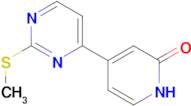 4-[2-(methylsulfanyl)pyrimidin-4-yl]-1,2-dihydropyridin-2-one