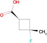 trans-3-fluoro-3-methylcyclobutane-1-carboxylic acid