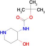 tert-butyl N-[(3S,4R)-4-hydroxypiperidin-3-yl]carbamate