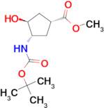 methyl (1R,3S,4S)-3-{[(tert-butoxy)carbonyl]amino}-4-hydroxycyclopentane-1-carboxylate