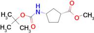 methyl (1R,3S)-3-{[(tert-butoxy)carbonyl]amino}cyclopentane-1-carboxylate