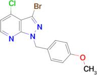3-bromo-4-chloro-1-[(4-methoxyphenyl)methyl]-1H-pyrazolo[3,4-b]pyridine