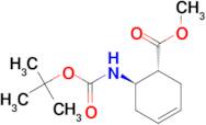 3-Cyclohexene-1-carboxylic acid, 6-[[(1,1-dimethylethoxy)carbonyl]amino]-, methyl ester, (1R,6R)-r…