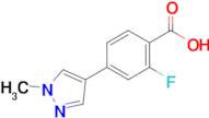 2-fluoro-4-(1-methyl-1H-pyrazol-4-yl)benzoic acid