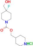 (piperidin-4-yl)methyl 4-fluoro-4-(hydroxymethyl)piperidine-1-carboxylate hydrochloride