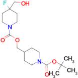 {1-[(tert-butoxy)carbonyl]piperidin-4-yl}methyl 4-fluoro-4-(hydroxymethyl)piperidine-1-carboxylate