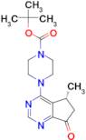 (R)-tert-Butyl 4-(5-methyl-7-oxo-6,7-dihydro-5H-cyclopenta[d]pyrimidin-4-yl)piperazine-1-carboxyla…