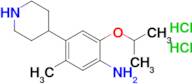 2-Isopropoxy-5-methyl-4-(piperidin-4-yl)aniline dihydrochloride