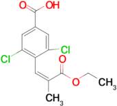 (Z)-3,5-Dichloro-4-(3-ethoxy-2-methyl-3-oxoprop-1-en-1-yl)benzoic acid