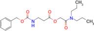 2-(Dipropylamino)-2-oxoethyl 3-(((benzyloxy)carbonyl)amino)propanoate