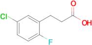 3-(5-Chloro-2-fluorophenyl)propanoic acid