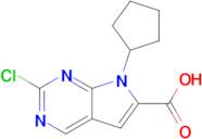 2-Chloro-7-cyclopentyl-7H-pyrrolo[2,3-d]pyrimidine-6-carboxylic acid