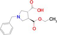 trans-1-Benzyl-4-(ethoxycarbonyl)pyrrolidine-3-carboxylic acid