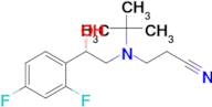 (S)-3-(tert-Butyl(2-(2,4-difluorophenyl)-2-hydroxyethyl)amino)propanenitrile