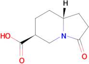 (6S,8aR)-3-Oxooctahydroindolizine-6-carboxylic acid